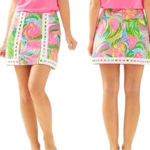 Lilly Pulitzer So A Peeling Pansy Skort Size 10